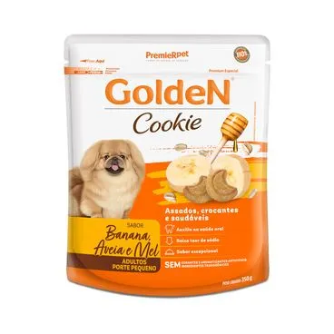 Cookie Golden Cães Adultos Banana Aveia e Mel 350g