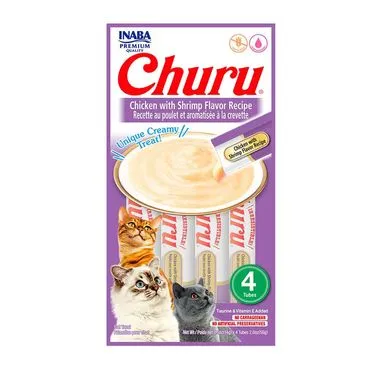 Petisco Churu Galinha e Camarão para Gatos (4x14g) 56g
