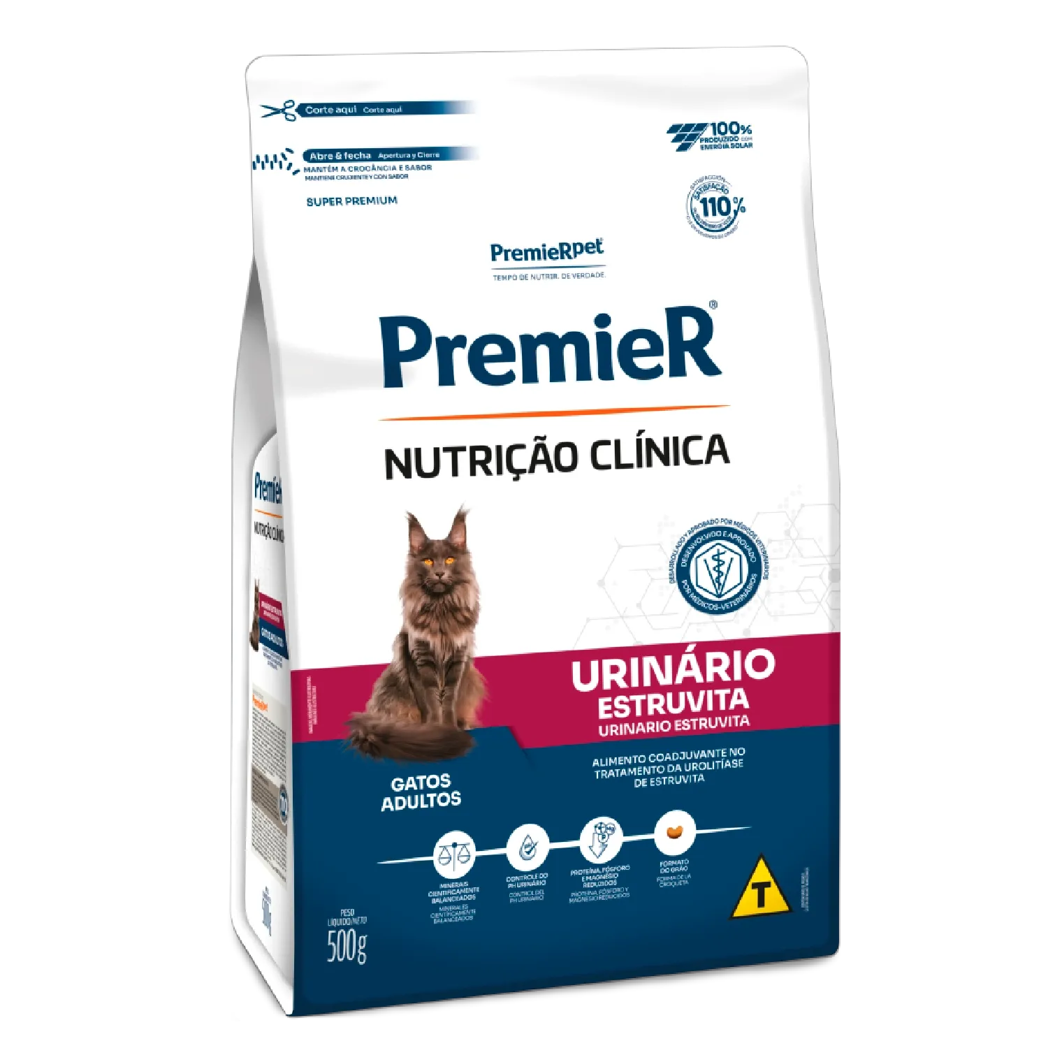 Ração Premier Nutrição Clínica Urinário Gatos Adultos 500 g