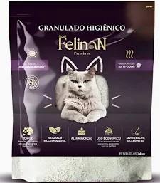 Areia Higiênica Felinan Premium para Gatos 4kg