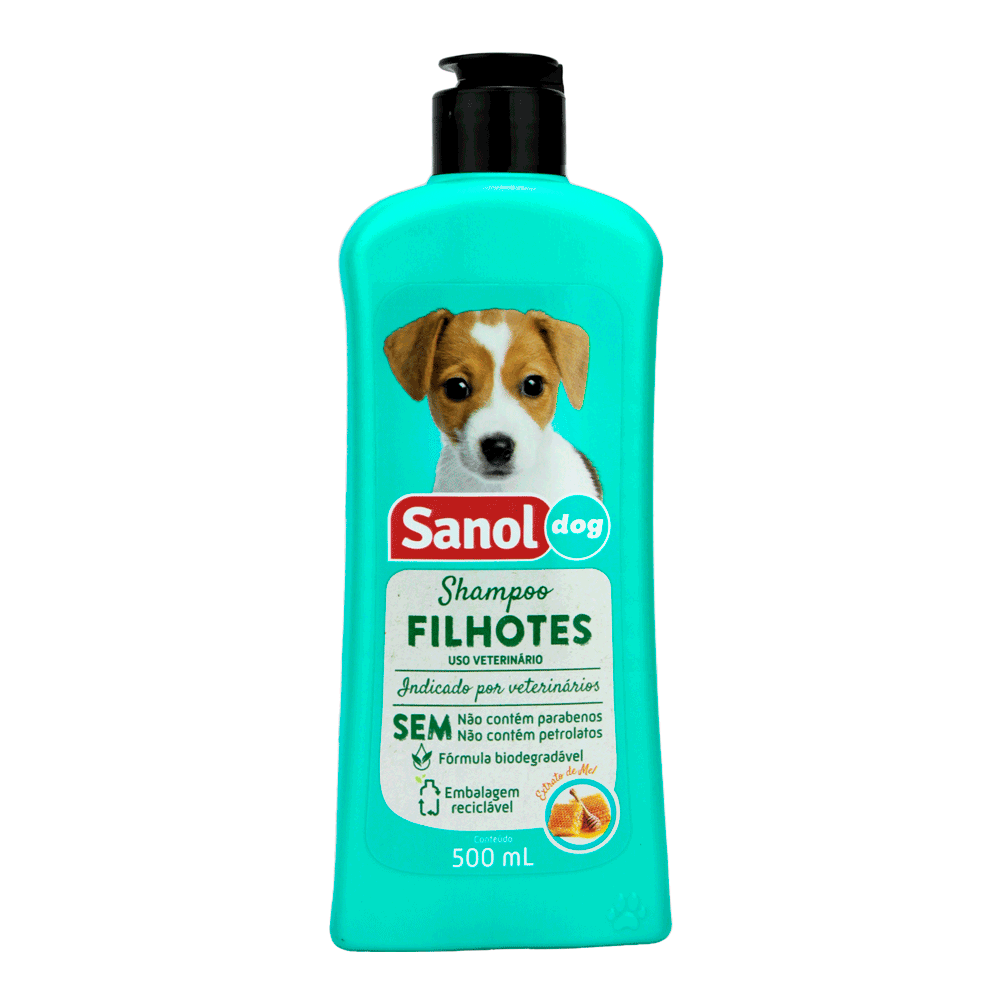 Shampoo para Cães Filhotes Sanol 500ml