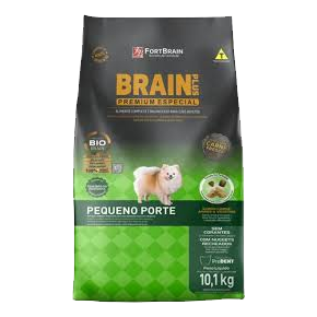 Ração Brain Plus Adulto Raças Pequenas e Mini Carne, Arroz e Vegetais 10,1kg